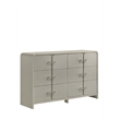 Aria Modern Style King 4Pc Bedroom Set Made with Wood in Beige Color