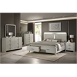 Aria Modern Style Queen 5Pc Bedroom Set Made with Wood in Beige Color