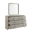 Aria Modern Style Queen 5Pc Bedroom Set Made with Wood in Beige Color
