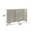 Aria Modern Style King 5Pc Bedroom Set Made with Wood in Beige Color
