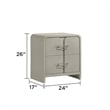 Aria Modern Style King 5Pc Bedroom Set Made with Wood in Beige Color