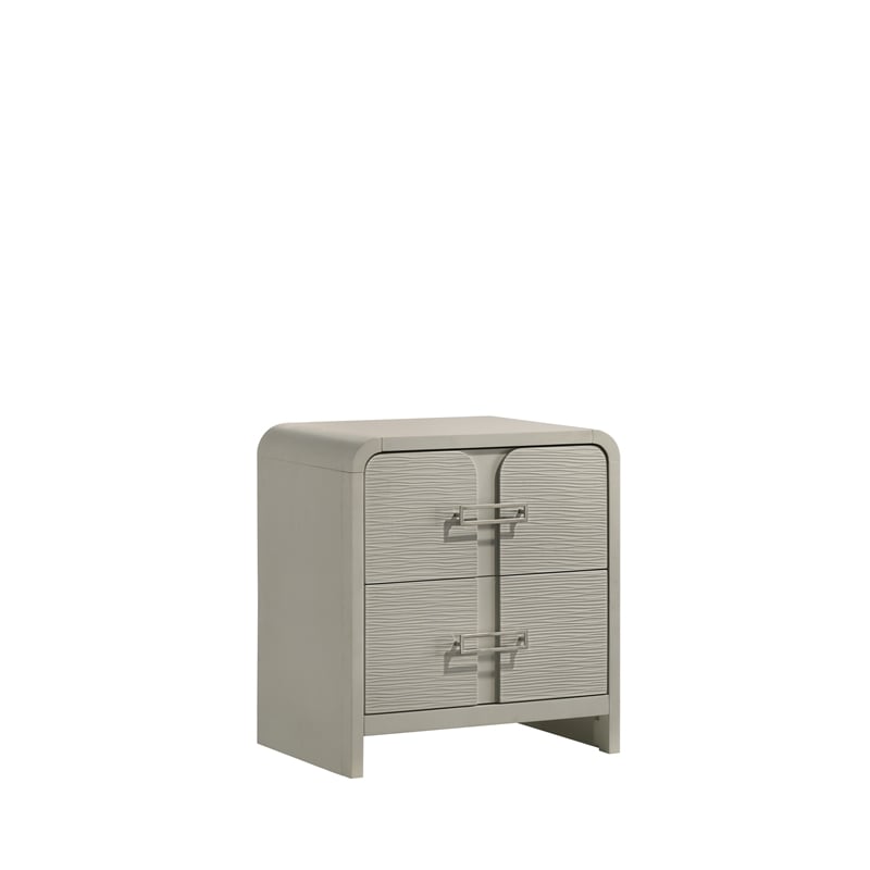 Aria Modern Style King 5Pc Bedroom Set Made with Wood in Beige Color