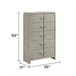 Aria Modern Style King 5Pc Bedroom Set Made with Wood in Beige Color