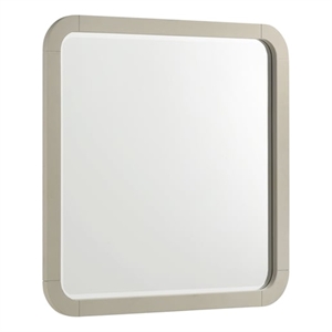 Aria Modern style Mirror Made With wood in Biege