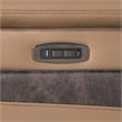 Nova Modern Sectional with 2 Consoles with Reading Light and Fridge-Caramel