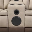 Bruno 3pc Power Reclining Sofa Loveseat and Recliner Set in Brown Faux Leather
