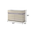 Leonor Modern Style Queen 4Pc Wood LED Bedroom Set in Gray