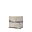 Leonor Modern Style Queen 4Pc Wood LED Bedroom Set in Gray