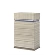 Leonor Modern Style King 5Pc Wood LED Bedroom Set in Gray