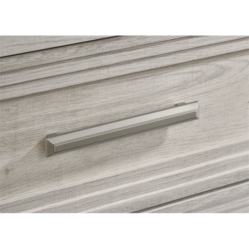 Colorado Modern Style Queen 4Pc Wood LED Bedroom Set in Rustic Natural