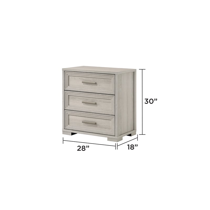 Colorado Modern Style Queen 4Pc Wood LED Bedroom Set in Rustic Natural