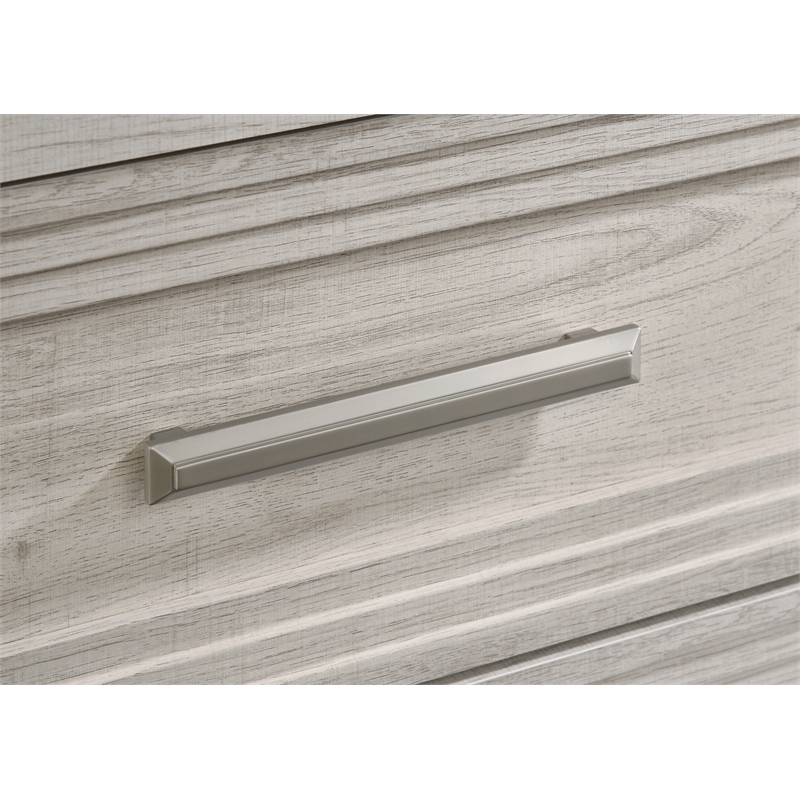 Colorado Modern Style King 4Pc Wood LED Bedroom Set in Rustic Natural