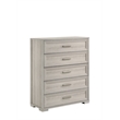 Colorado Modern Style King 5Pc Wood LED Bedroom Set in Rustic Natural