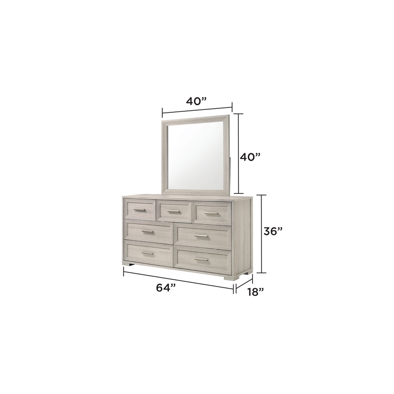 Colorado Modern Style King 5Pc Wood LED Bedroom Set in Rustic Natural