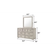 Colorado Modern Style King 5Pc Wood LED Bedroom Set in Rustic Natural