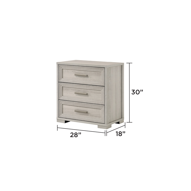 Colorado Modern Style King 5Pc Wood LED Bedroom Set in Rustic Natural