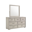 Colorado Modern Style King 5Pc Wood LED Bedroom Set in Rustic Natural