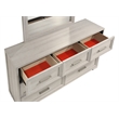 Colorado Modern Style King 5Pc Wood LED Bedroom Set in Rustic Natural