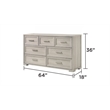 Colorado Modern Style Wood Dresser with Storage Drawers in Rustic Natural