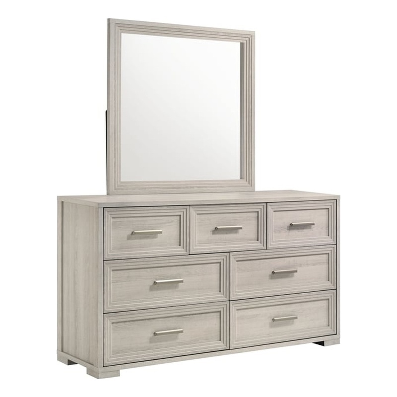 Colorado Modern Style Wood Dresser with Storage Drawers in Rustic Natural