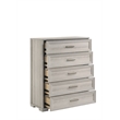 Colorado Modern Style Tall Wood Chest with Storage in Rustic Natural