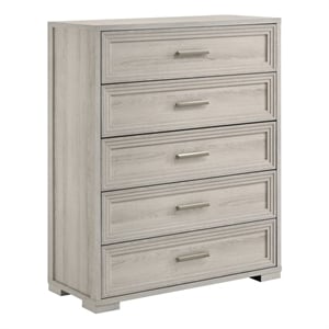 Colorado Modern Style Tall Wood Chest with Storage in Rustic Natural