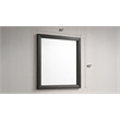 Colorado Modern Style Wood Bedroom Mirror in Charcoal