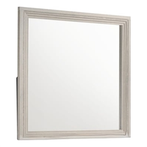 Colorado Modern Style Wood Bedroom Mirror in Rustic Natural