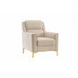 Lisa 3Pc Sofa Loveseat and Chair Set in Ivory Wood Frame