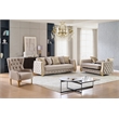 Lippa Modern 3Pc Sofa and Loveseat Sleeper Set with Storage in Taupe