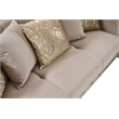 Lippa Modern 3Pc Sofa and Loveseat Sleeper Set with Storage in Taupe