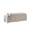 Lippa Modern 3Pc Sofa and Loveseat Sleeper Set with Storage in Taupe