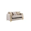 Lippa Modern 3Pc Sofa and Loveseat Sleeper Set with Storage in Taupe