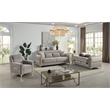 Ruby 3Pc Modern Upholstered Sofa Loveseat and Chair Set in Taupe