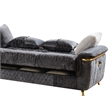 Argo Sectional made with Wood and Stainless Steel Base in Gray
