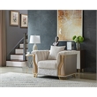 Chateau 3Pc Luxury Living Room Set with Gold Stainless Steel Legs in Cream