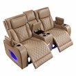 Fortuner Modern 3pc Power Reclining Living Room set (Sofa+Loveseat)  in Caramel