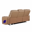 Fortuner Modern 3pc Power Reclining Living Room set (Sofa+Loveseat)  in Caramel