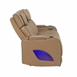 Fortuner Modern 3pc Power Reclining Living Room set (Sofa+Loveseat)  in Caramel
