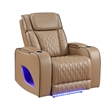 Fortuner Modern 3pc Power Reclining Living Room set (Sofa+Loveseat)  in Caramel