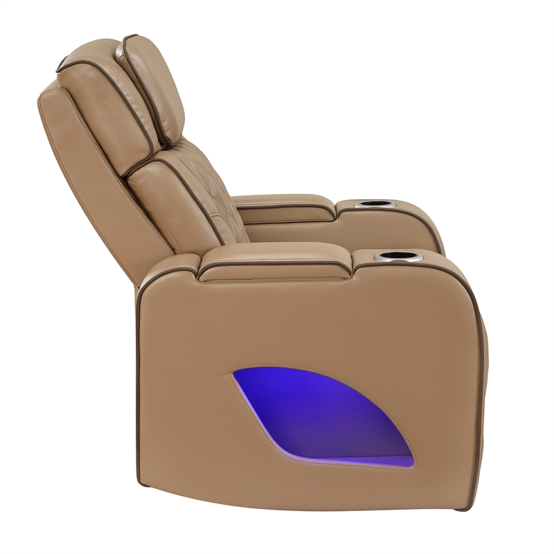 Fortuner Modern 3pc Power Reclining Living Room set (Sofa+Loveseat)  in Caramel
