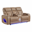 Fortuner Modern 3pc Power Reclining Living Room set (Sofa+Loveseat)  in Caramel