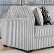 Snuggle Modern Polyester Sectional with Woven Upholstery in Gray