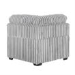 Snuggle Modern Polyester Sectional with Woven Upholstery in Gray