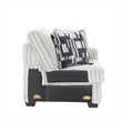 Snuggle Modern Polyester Sectional with Woven Upholstery in Cream