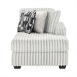 Snuggle Modern Polyester Sectional with Woven Upholstery in Cream