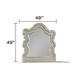 Bella Traditional Style Mirror Made with Wood in Champagne (No Dresser)