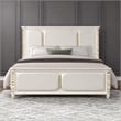 Cinderella Traditional Style Queen Upholstered Bed with LED and Gold Accents