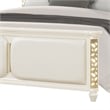 Cinderella Traditional Style Queen Upholstered Bed with LED and Gold Accents