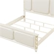 Cinderella Traditional Style Queen Upholstered Bed with LED and Gold Accents
